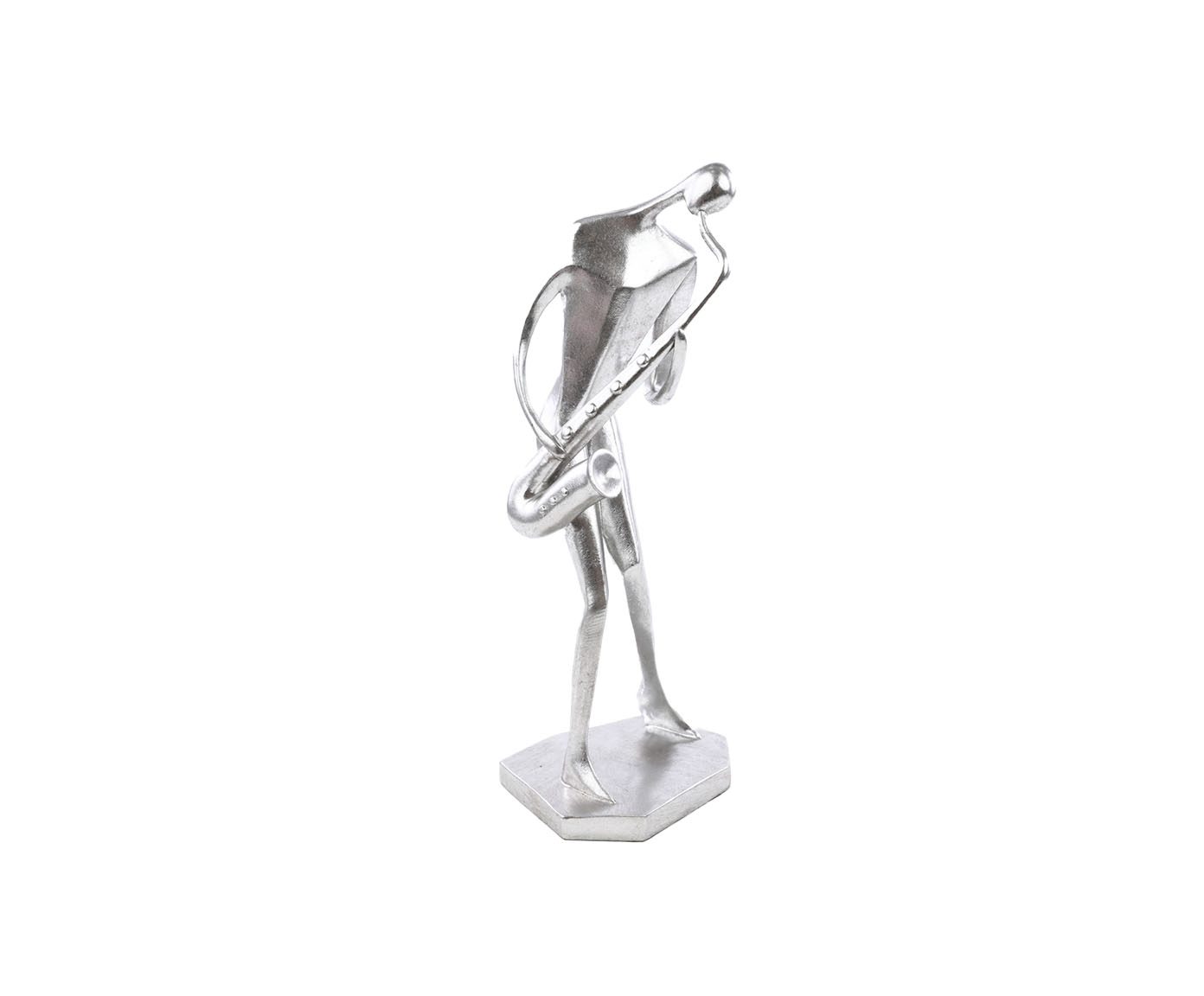 Adorno M&uacute;sic Sax Prata - image 0