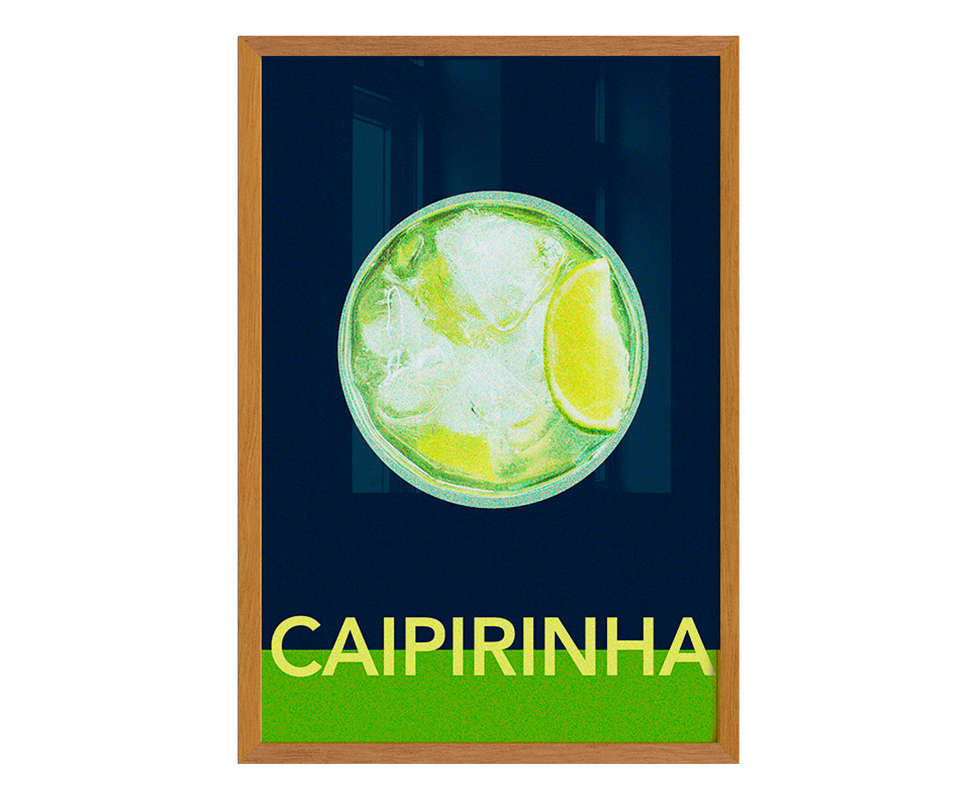 Quadro Caipirinha com Moldura em Madeira image number 0