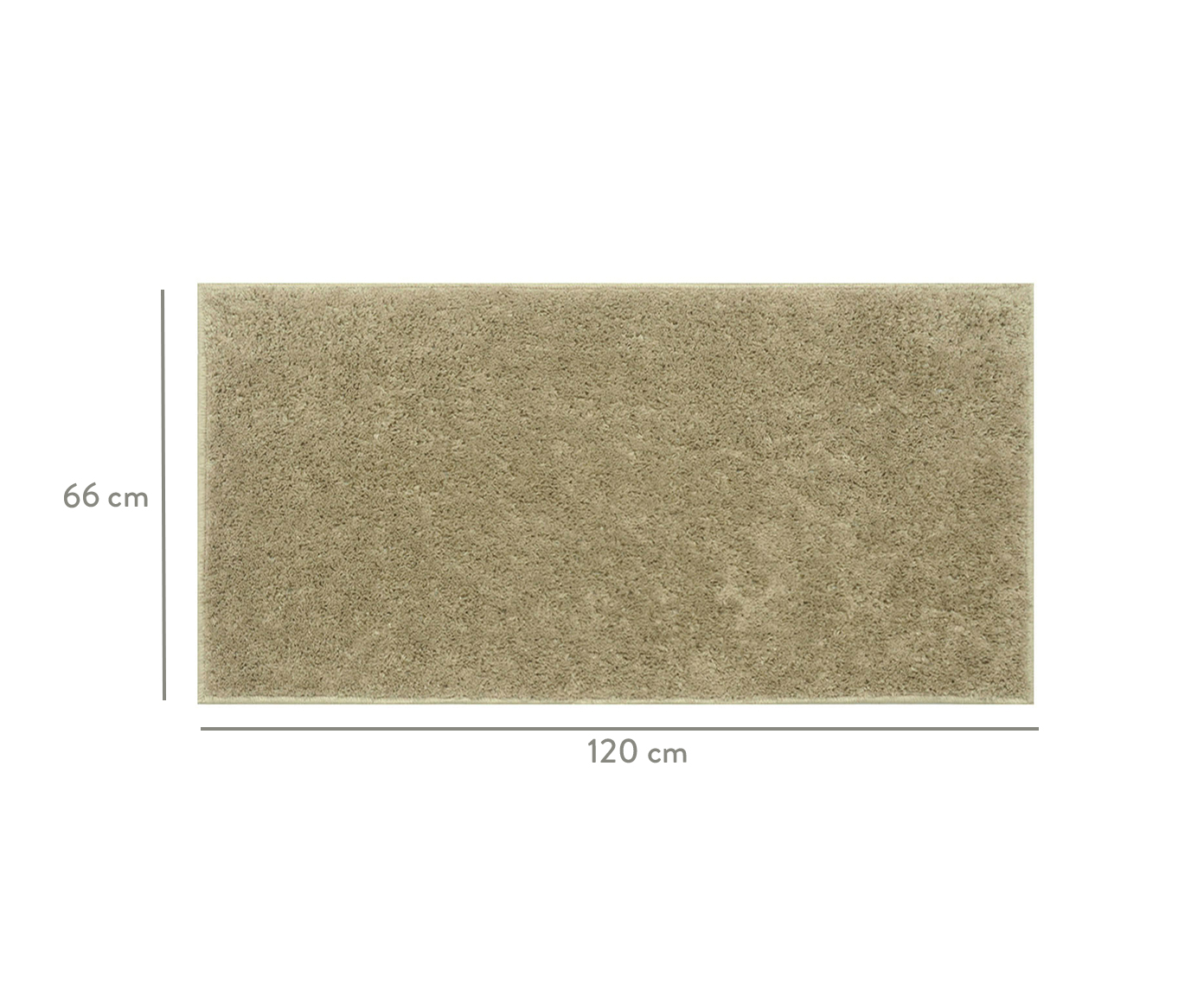 Passadeira Shaggy Beira de Cama Smooth Trigo image number 4