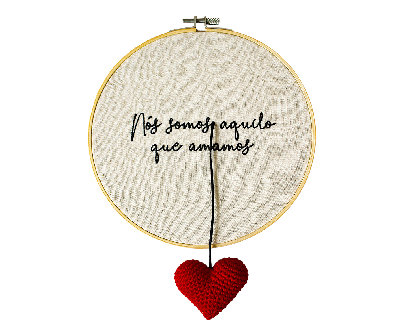Bordado Decorativo "N&oacute;s Somos Aquilo Que Amamos" - image 0
