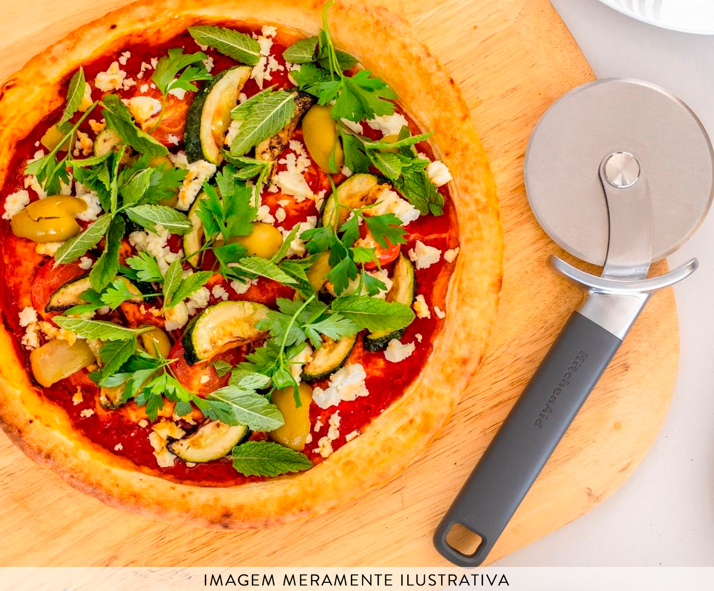Cortador de Pizza Profissional em Inox Kitchenaid Cinza image number 6