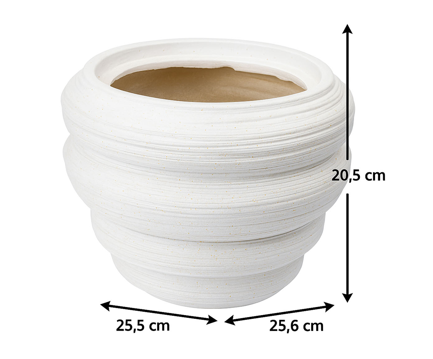 Vaso Cer&ecirc;mico Redemoinho Branco image number 4