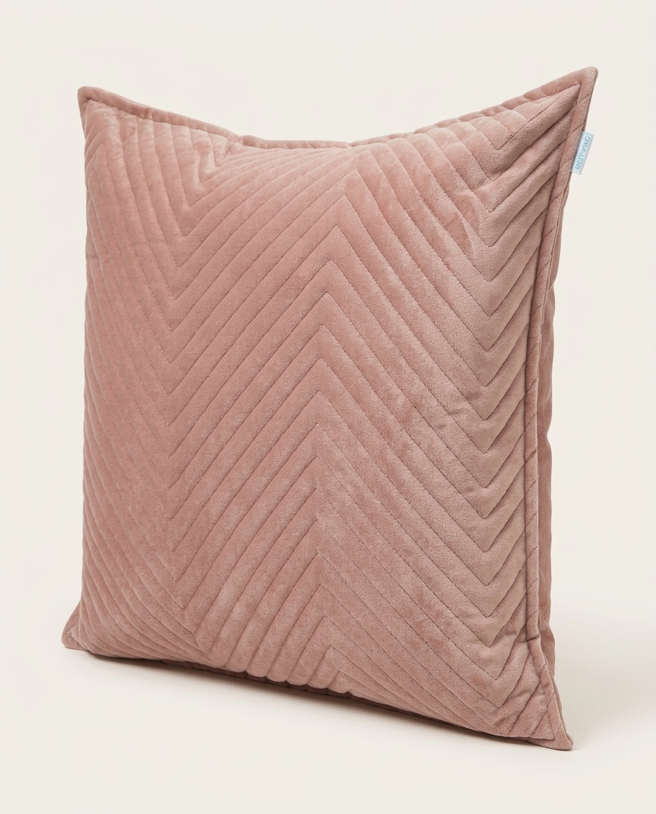 Almofada em Veludo Zig Zag Ros&eacute; image number 5