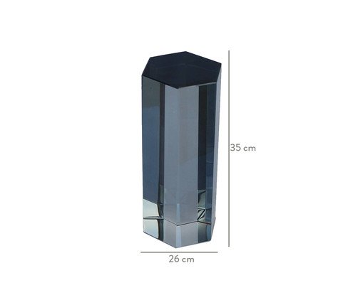Adorno em Cristal Diane I - Fum&ecirc; image number 2
