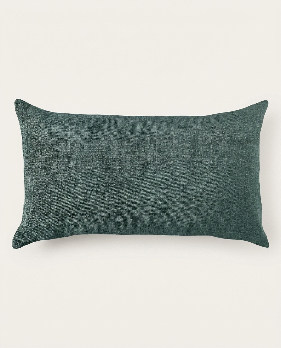 Almofada Linho Verde Lisa image number 2