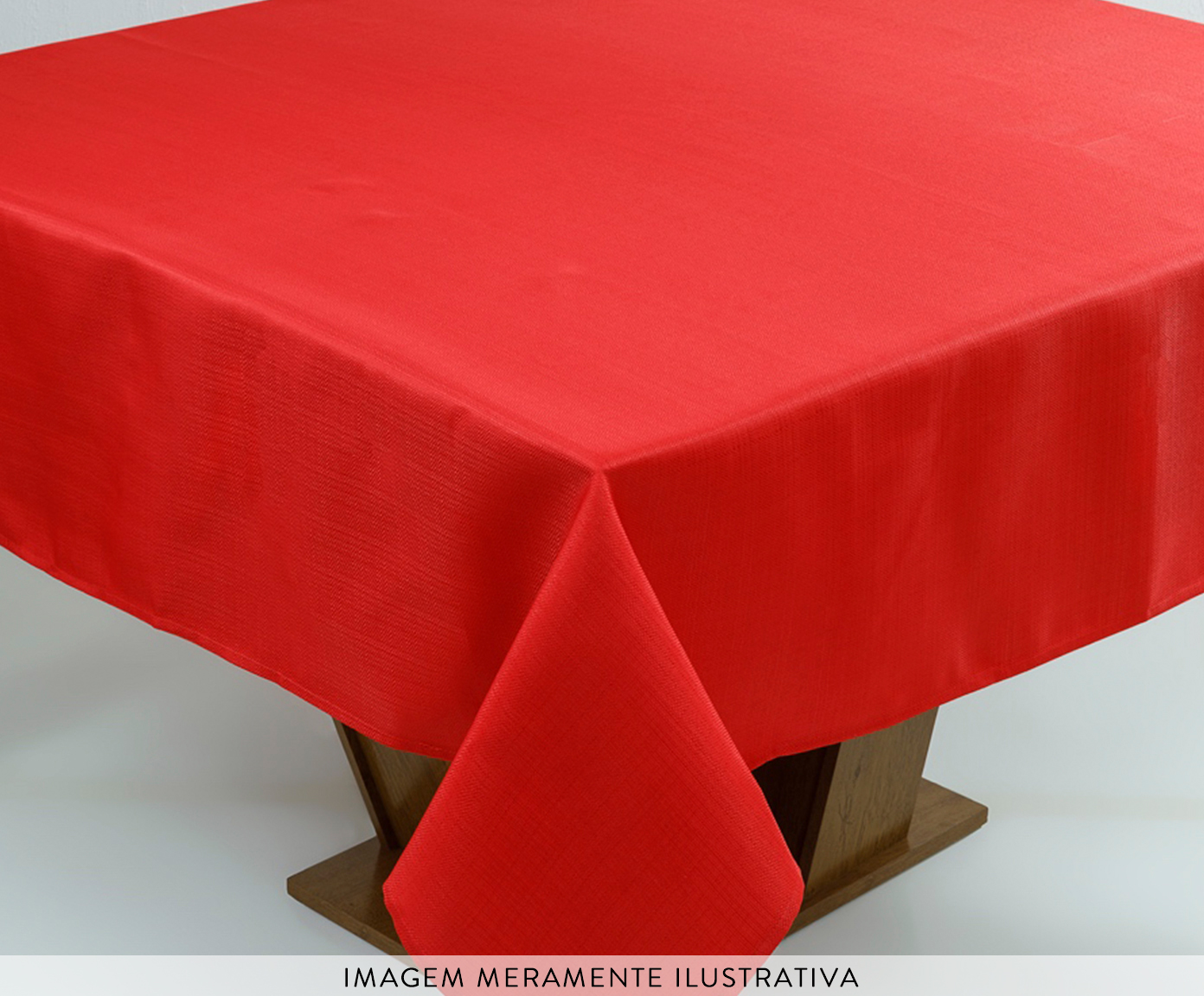 Toalha de Mesa Imperme&aacute;vel Joanassi Vermelho image number 2