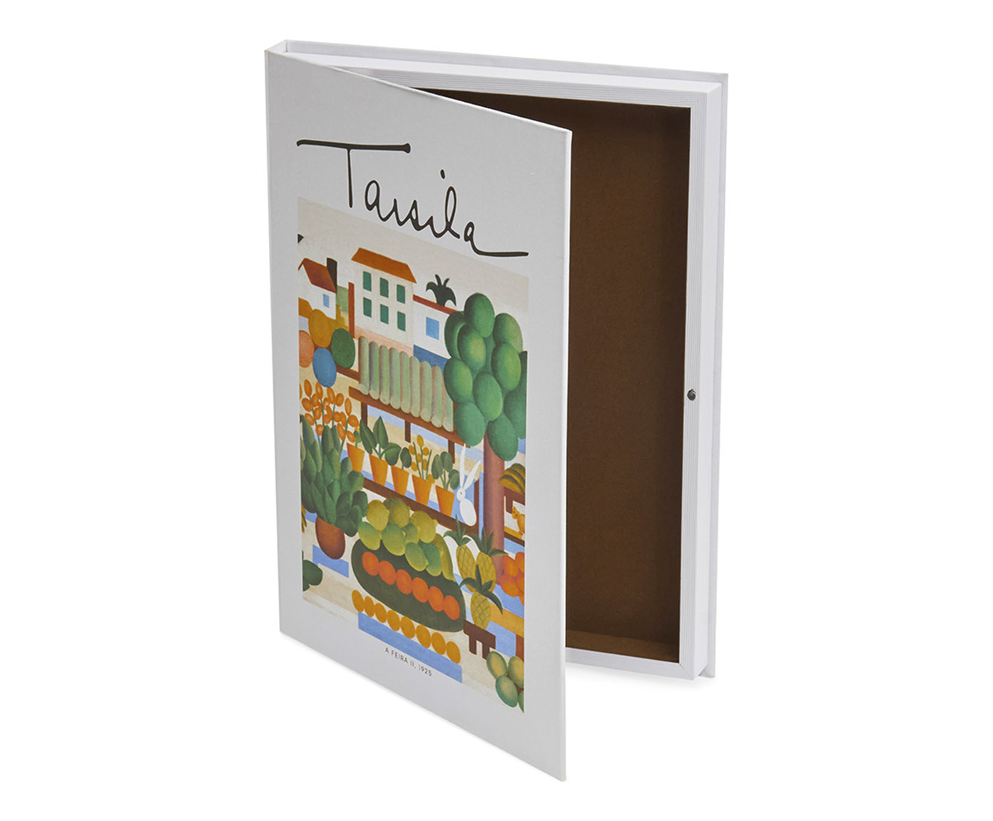 Livro-Caixa em Mdf e Canvas A Feira - image 1