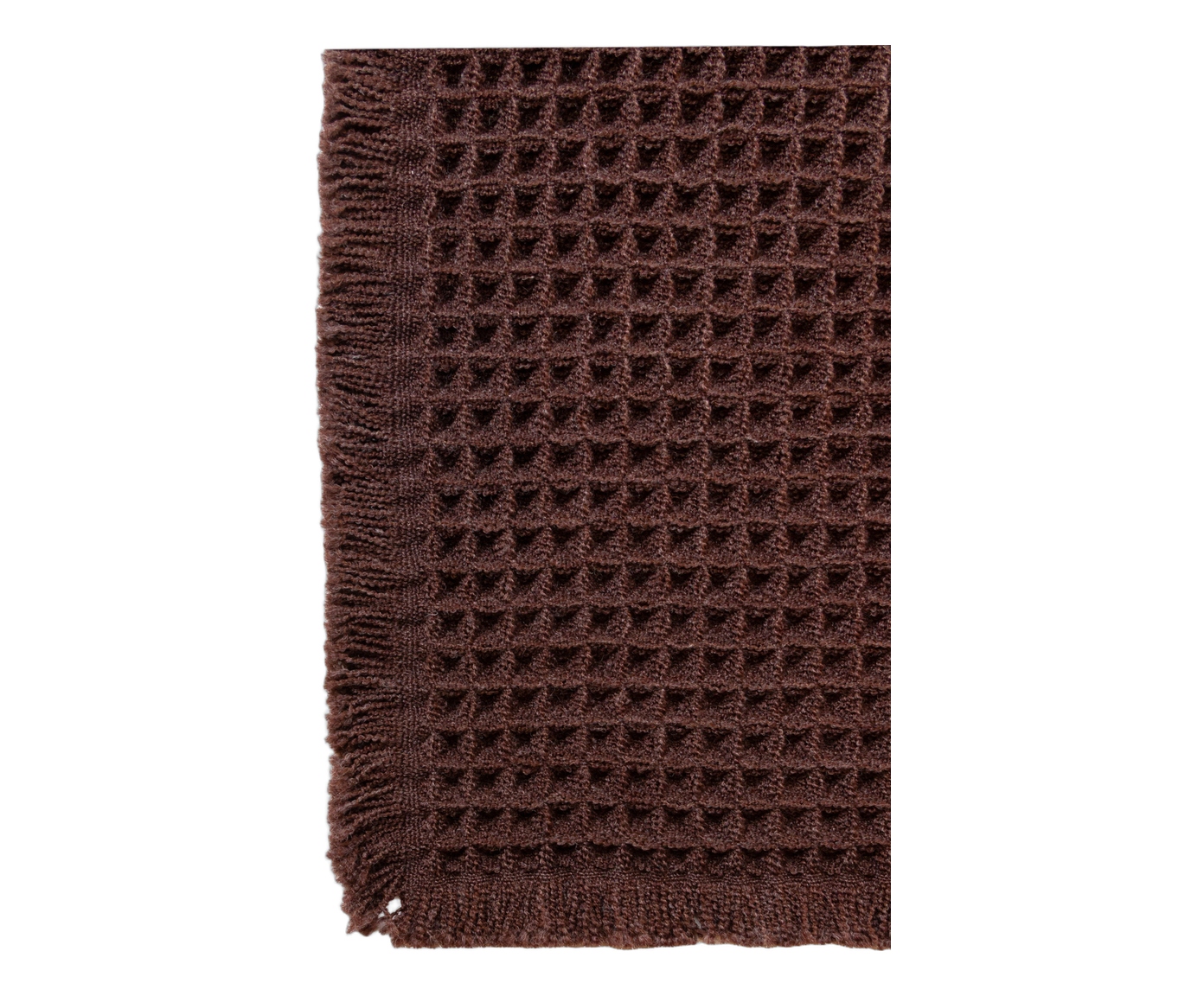 Tapete para Banheiro Waffle Chenille Marrom image number 2
