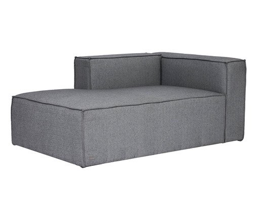 Sof&aacute; M&oacute;dulo Chaise Mensa Cinza Escuro image number 2