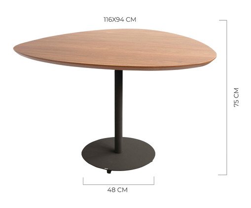 Jogo de Mesa de Jantar Org&acirc;nica Preta Slim Boucl&eacute; Cinza image number 6