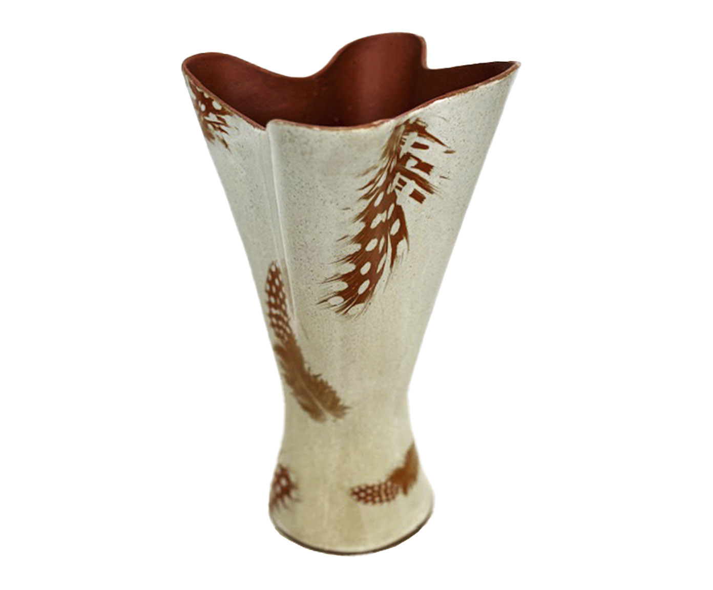 Vaso Lirio Spirit Cer&acirc;mica Bege image number 0