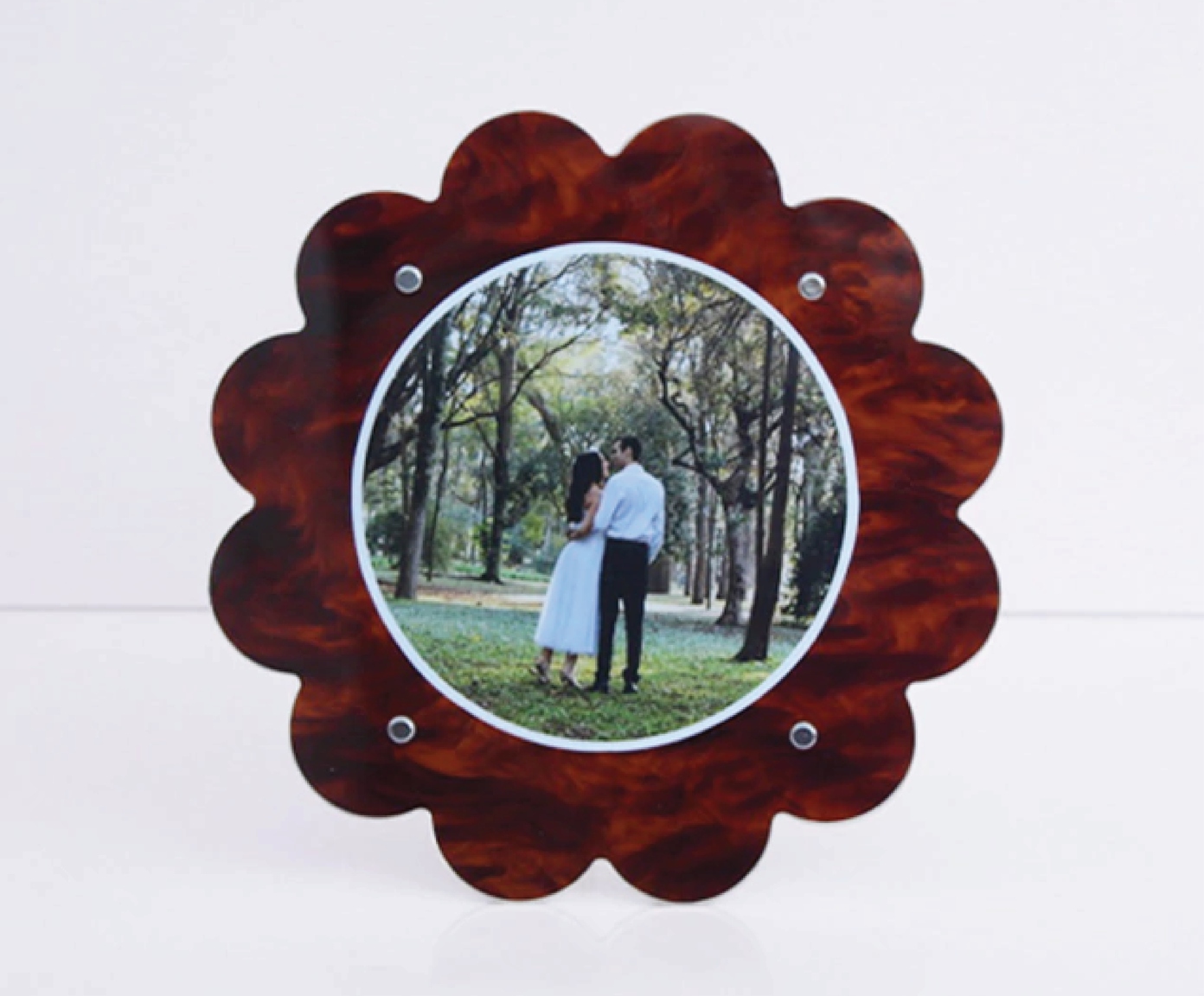 Porta- Retrato flower tartaruga - Foto 10x10cm image number 1