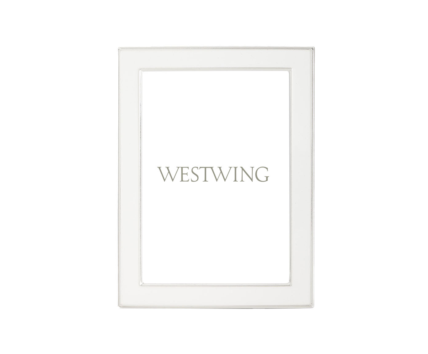 Porta-Retrato Pequeno em Metal Strong Branco - image 0