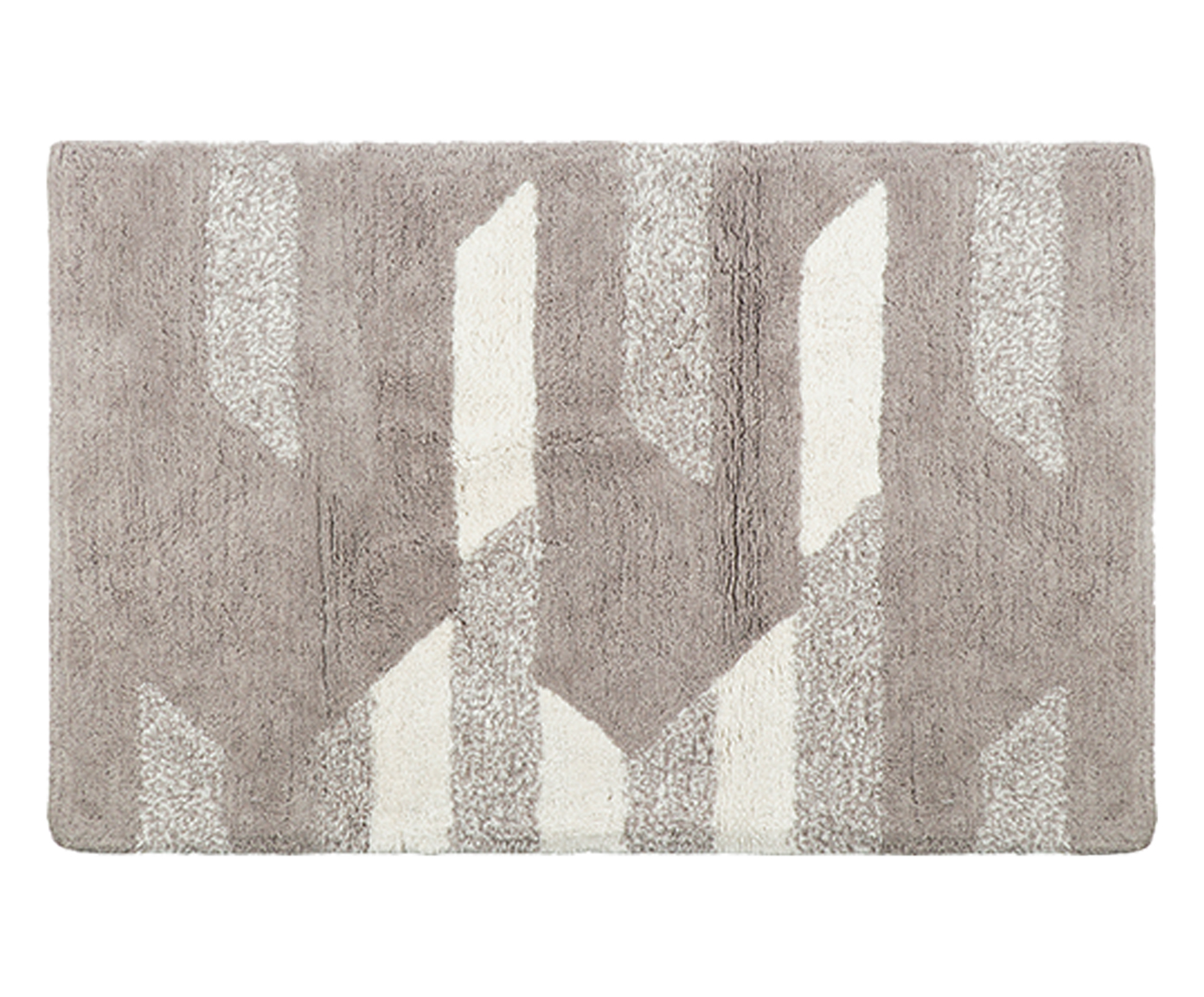 Tapete para Banheiro Trapezio Off-White e Bege - image 0