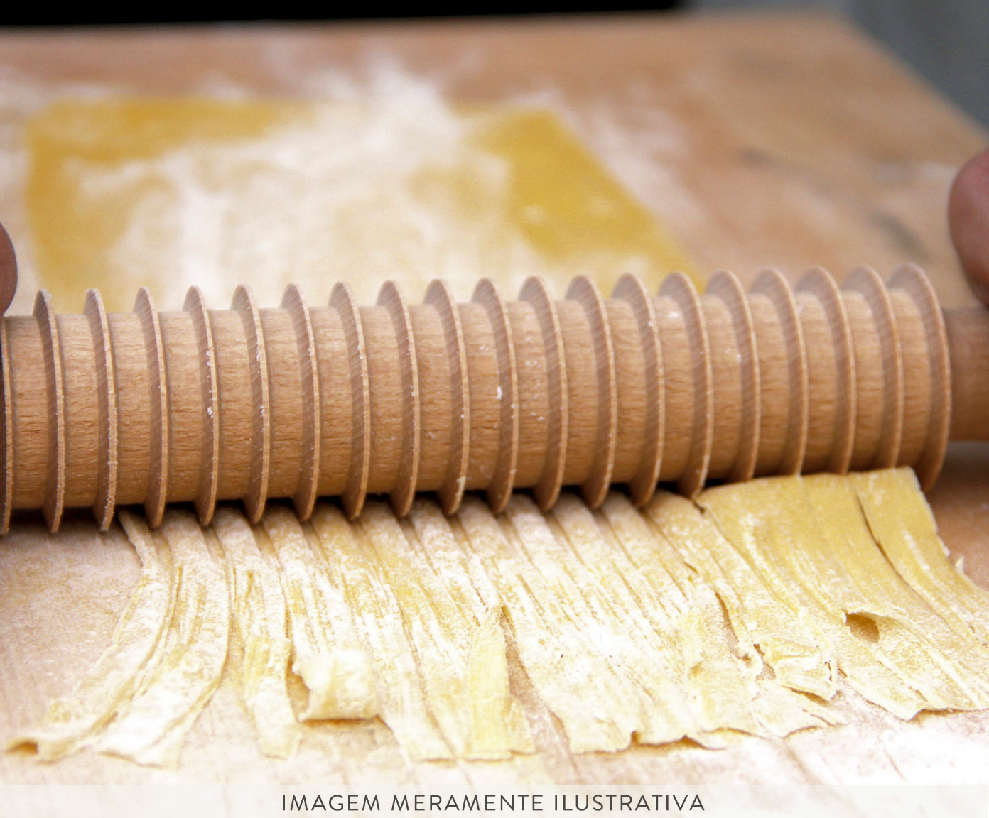 Rolo Cortador para Fettucine Wood - Natural - image 1