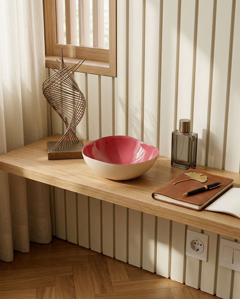 Centro de Mesa Milky Rosa e Creme - image 1