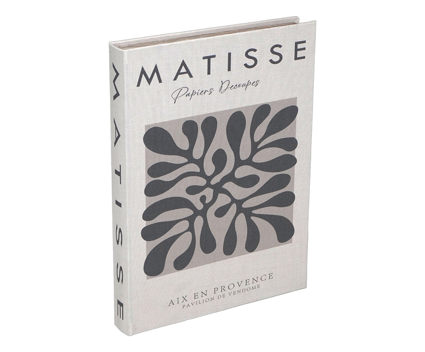 Caixa Decorativa Livro Matisse Papiers Decoupes Marrom e Off-white - image 0