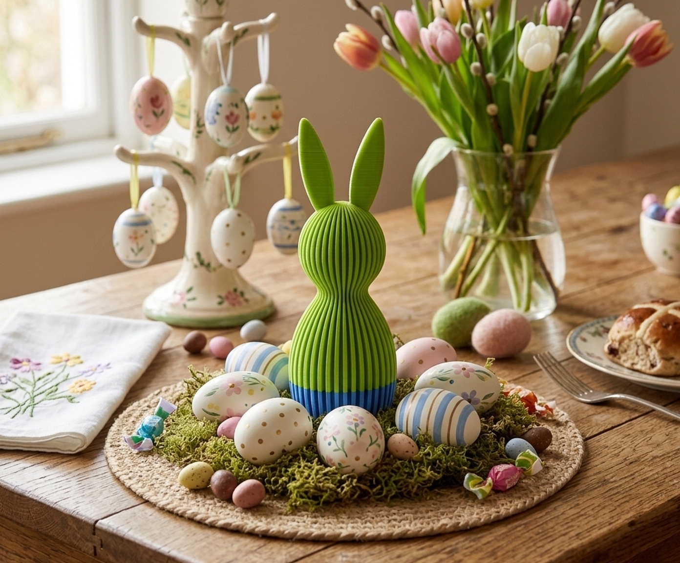 Escultura Bunny Aurora Boreal image number 2