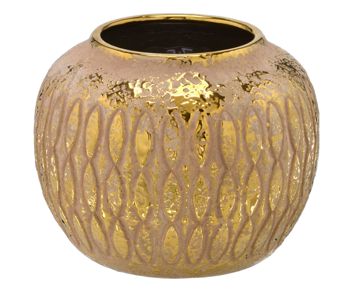 Vaso Decorativo Lurex Marrom image number 1