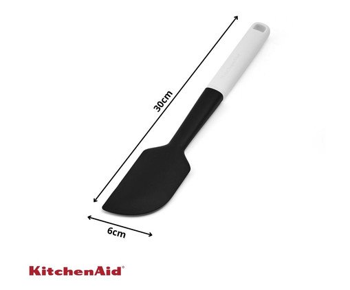 Esp&aacute;tula Cl&aacute;ssica em Silicone Kitchenaid Branco - image 1