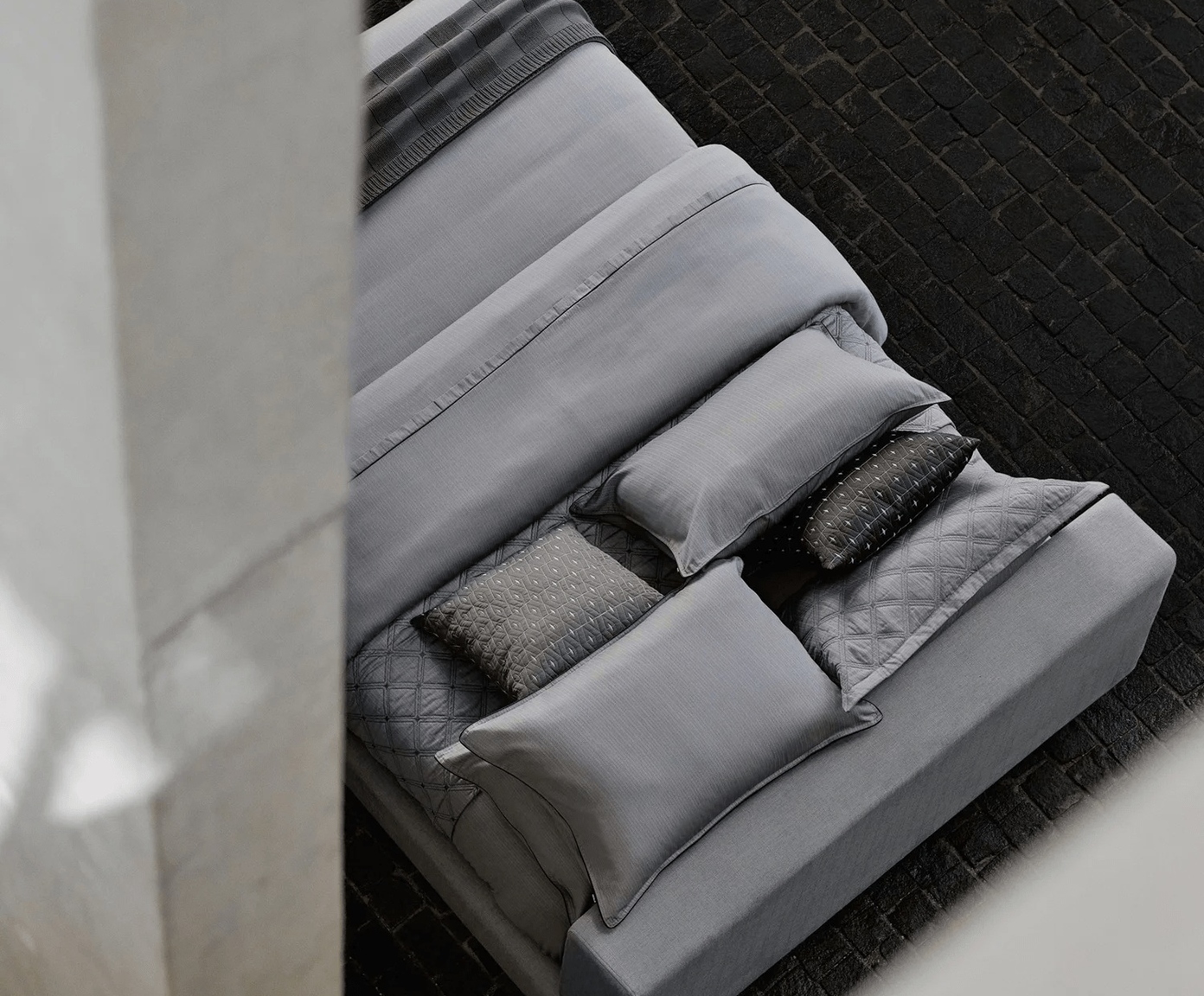 Jogo de Cama The Trim Cinza 300 fios image number 3