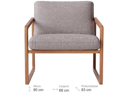 Poltrona Donatella Taupe image number 3