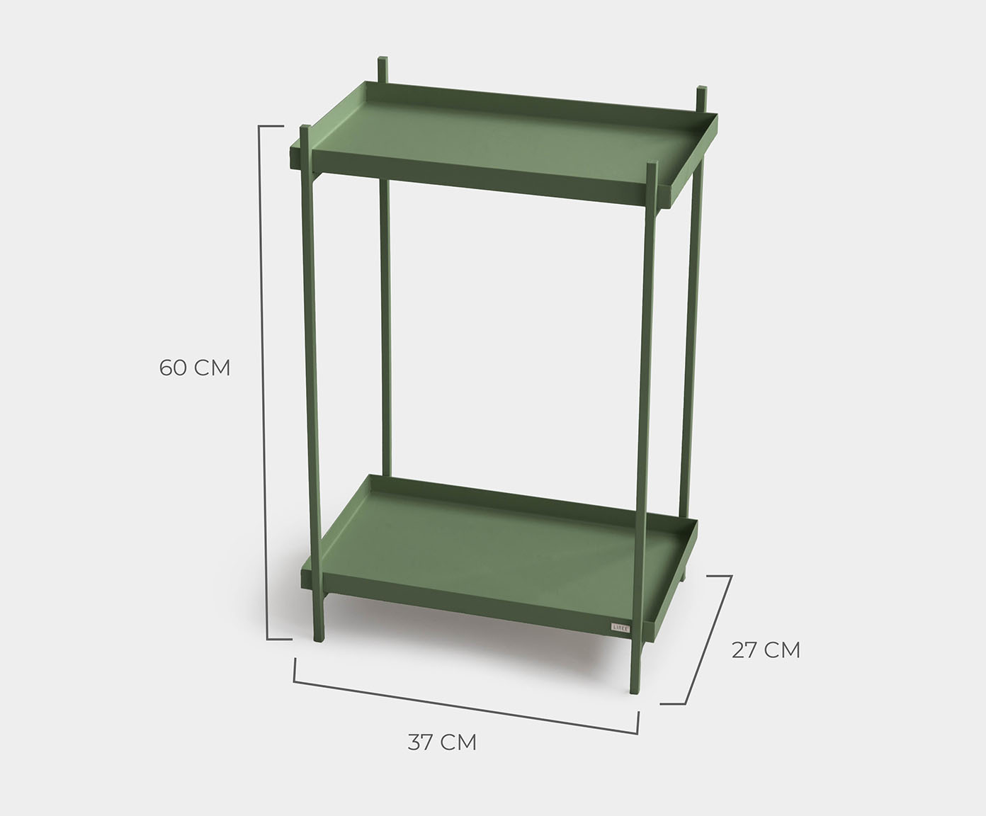 Mesa de Cabeceira Slim Wire Verde image number 1