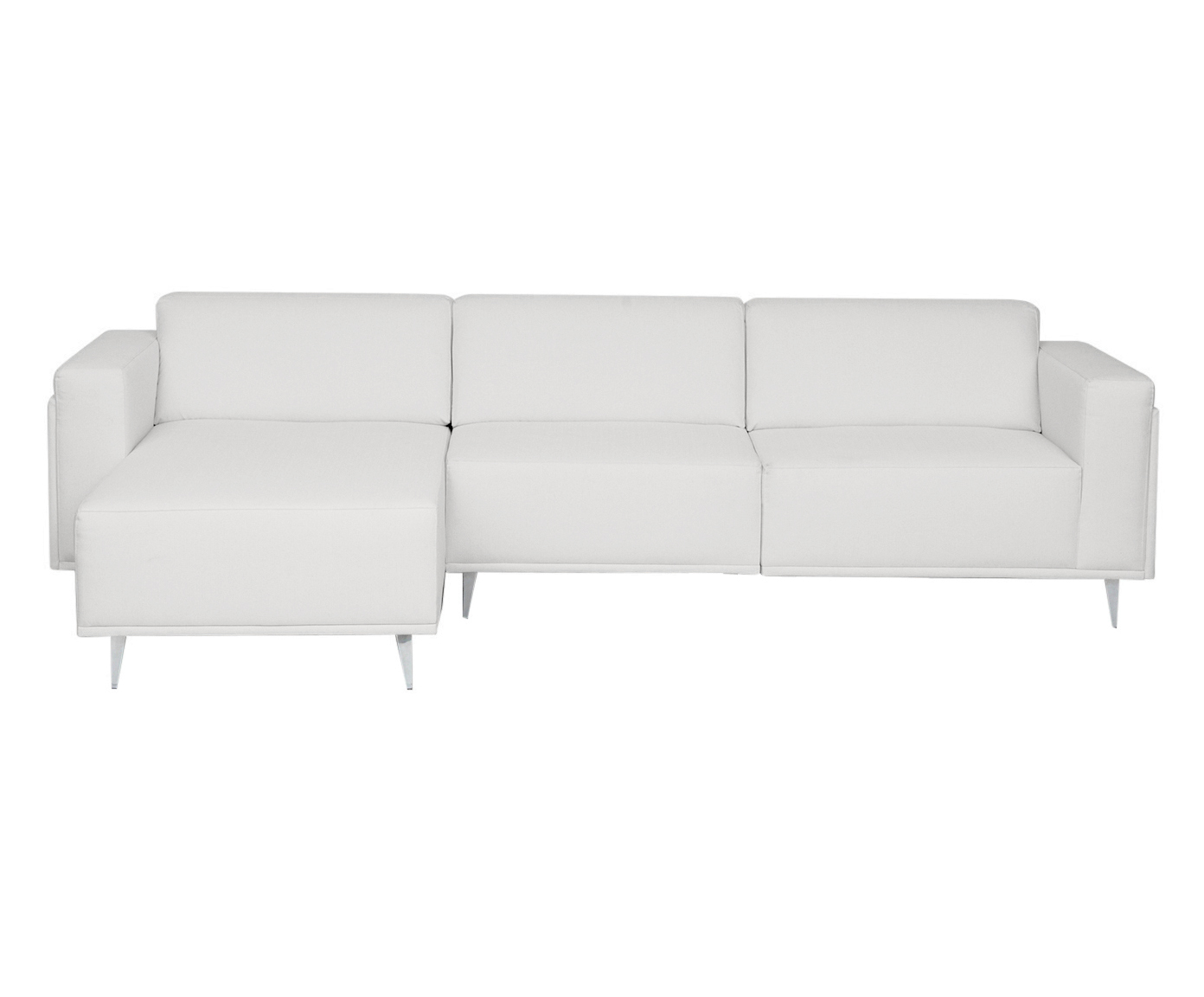 Sof&aacute; Modular com Chaise Direita em Linho Antonio Cotton image number 1