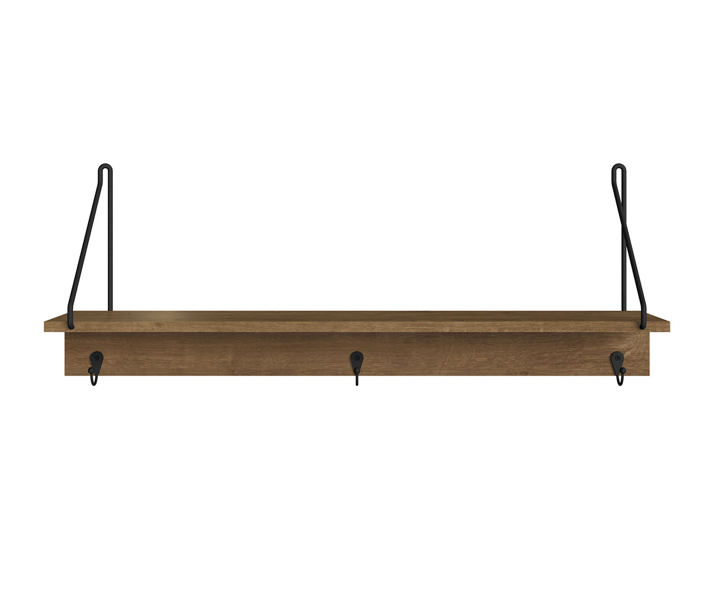 Prateleira Decorativa com Ganchos Vermont e Preto image number 1
