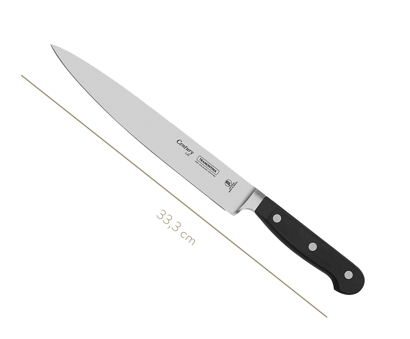 Faca Multiuso em Inox Agile 8" - Preta image number 1