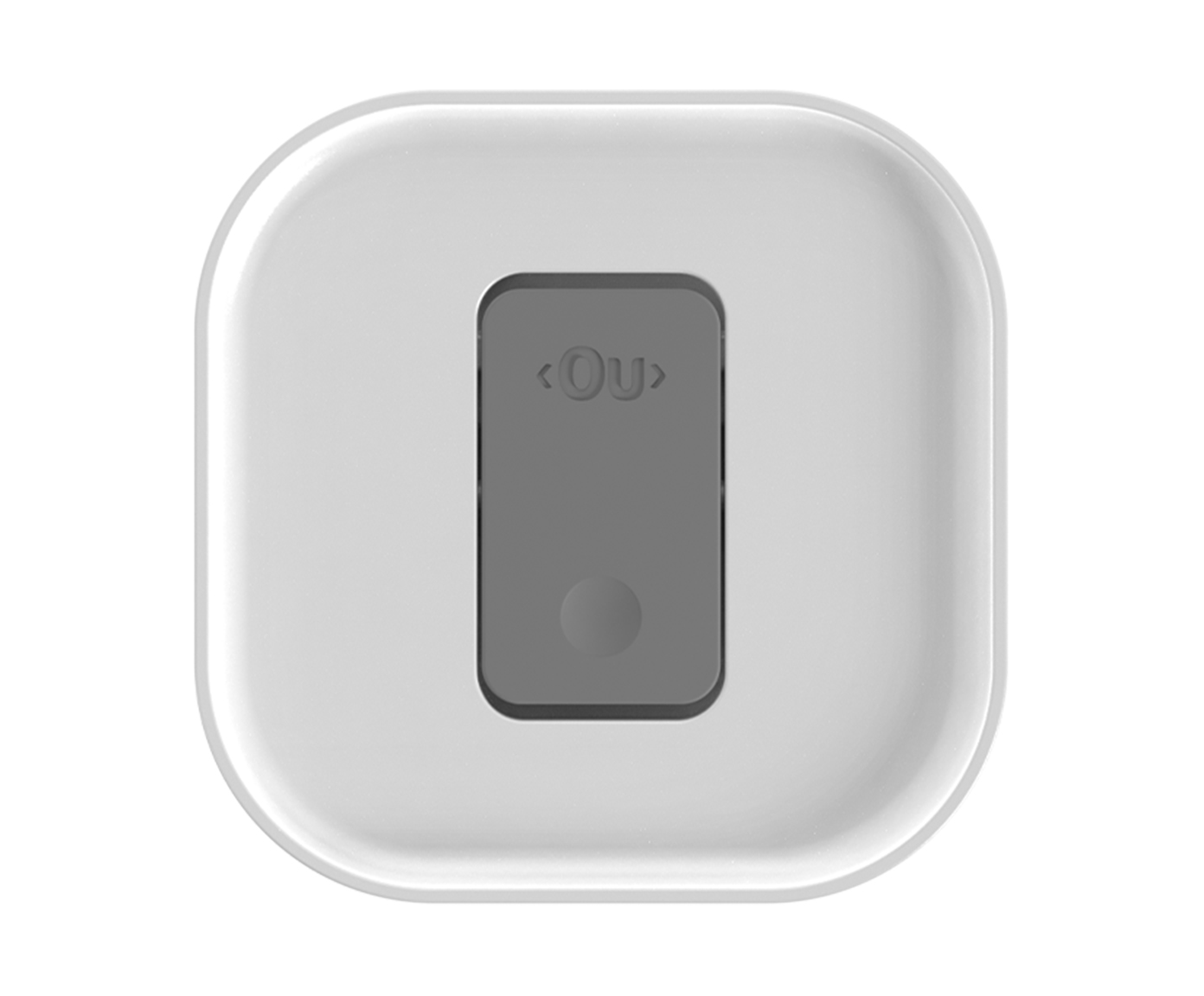 Pote Herm&eacute;tico Quadrado Duo Lock Branco Fechado Branco image number 3
