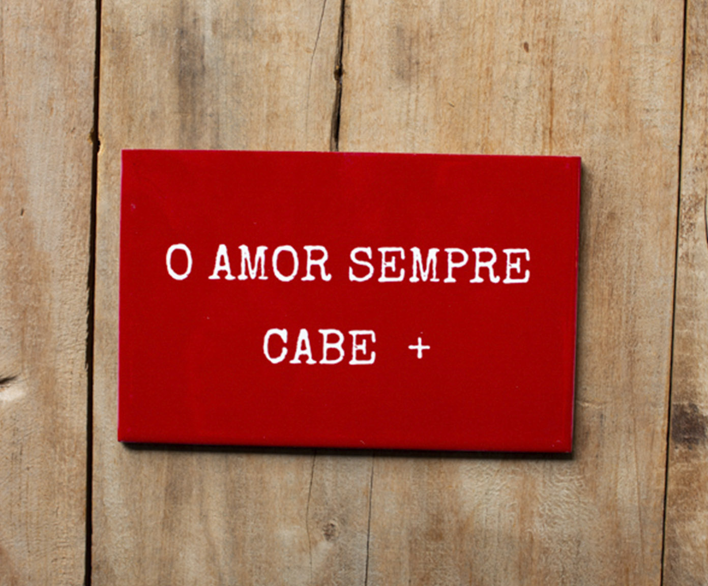 Azulejo Decorativo "O Amor Sempre Cabe +" image number 1