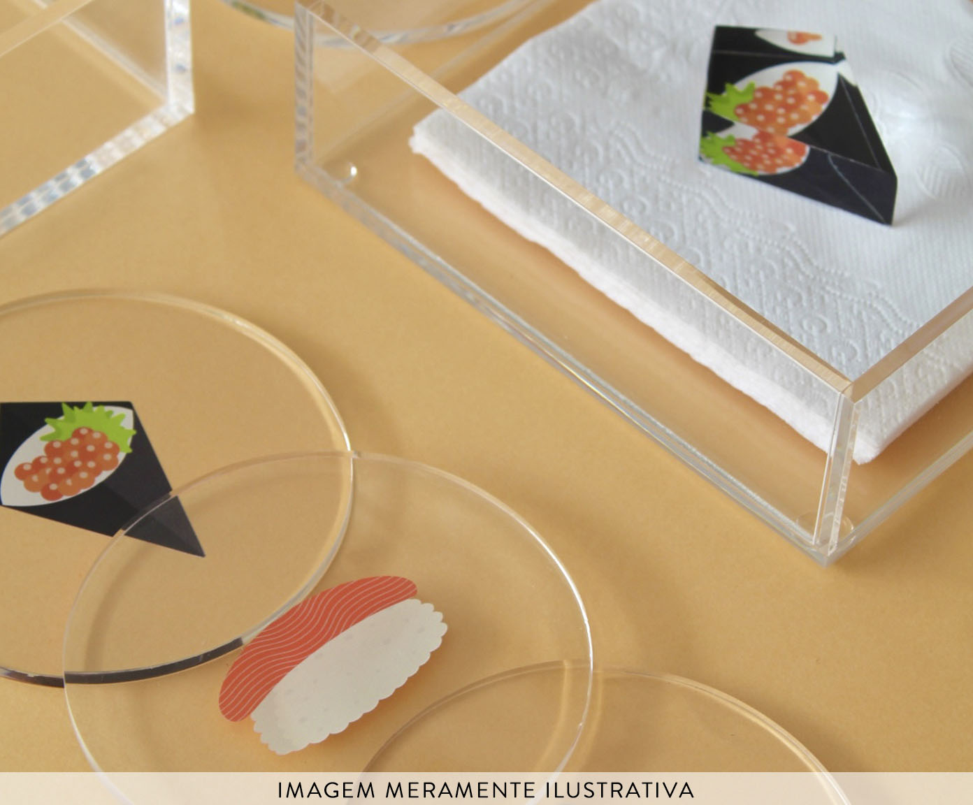Jogo de Porta Copos Sushi image number 1