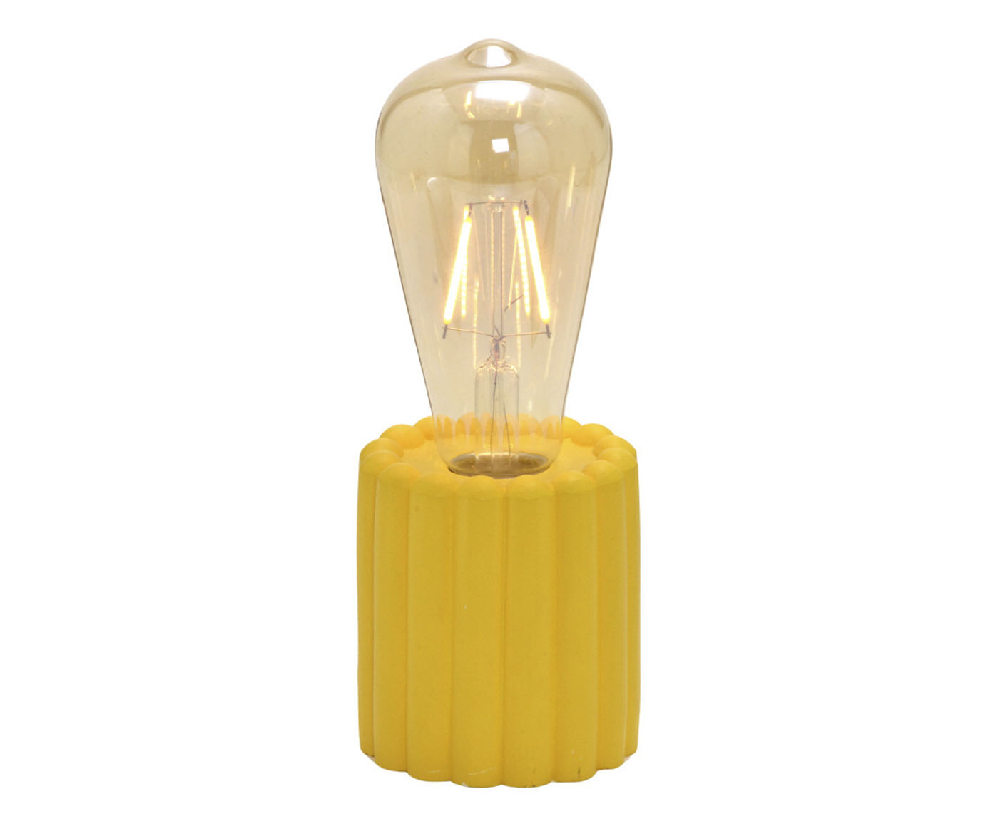 Lumin&aacute;ria de Mesa com Led - Amarelo - image 0