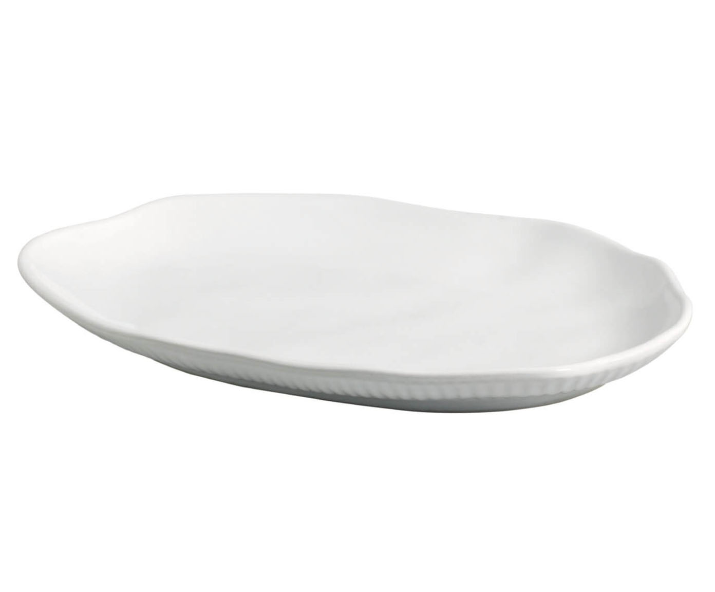 Jogo de Travessas Oval Rasa M&eacute;dia Bio New White - image 1