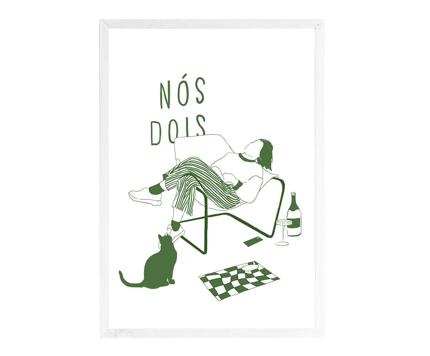 Quadro N&oacute;s Dois Verde image number 0
