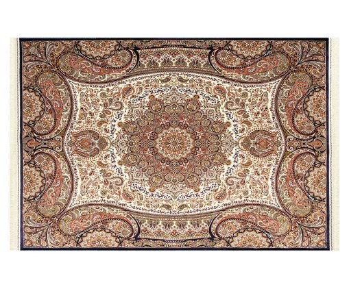 Tapete Turco Hasankeyf Creme e Navy image number 0