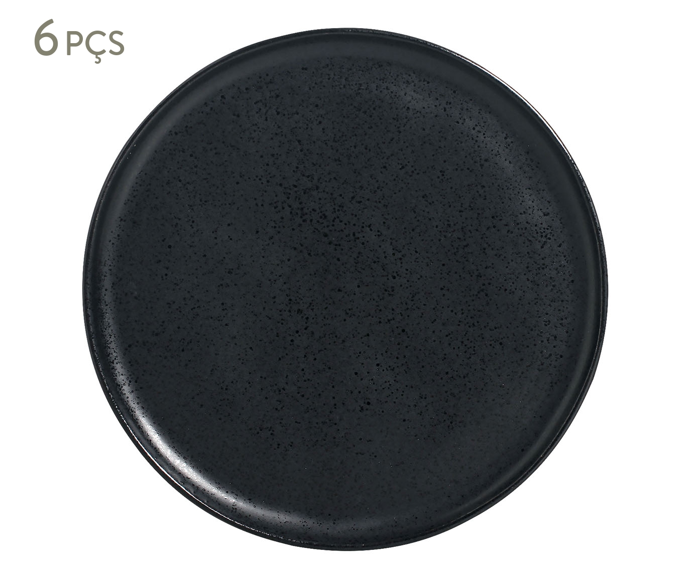 Jogo de Pratos Raso Bio Eclipse Preto - 27,5cm - image 1