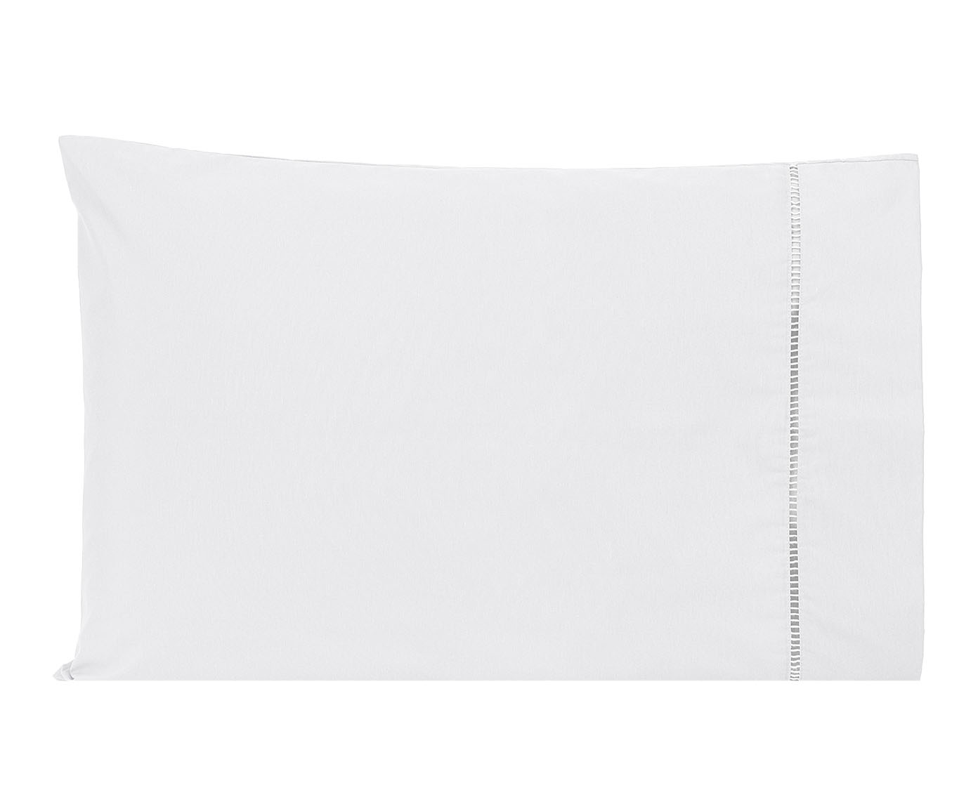Fronha Ponto Palito Branco 200 Fios - 50X70cm - image 0