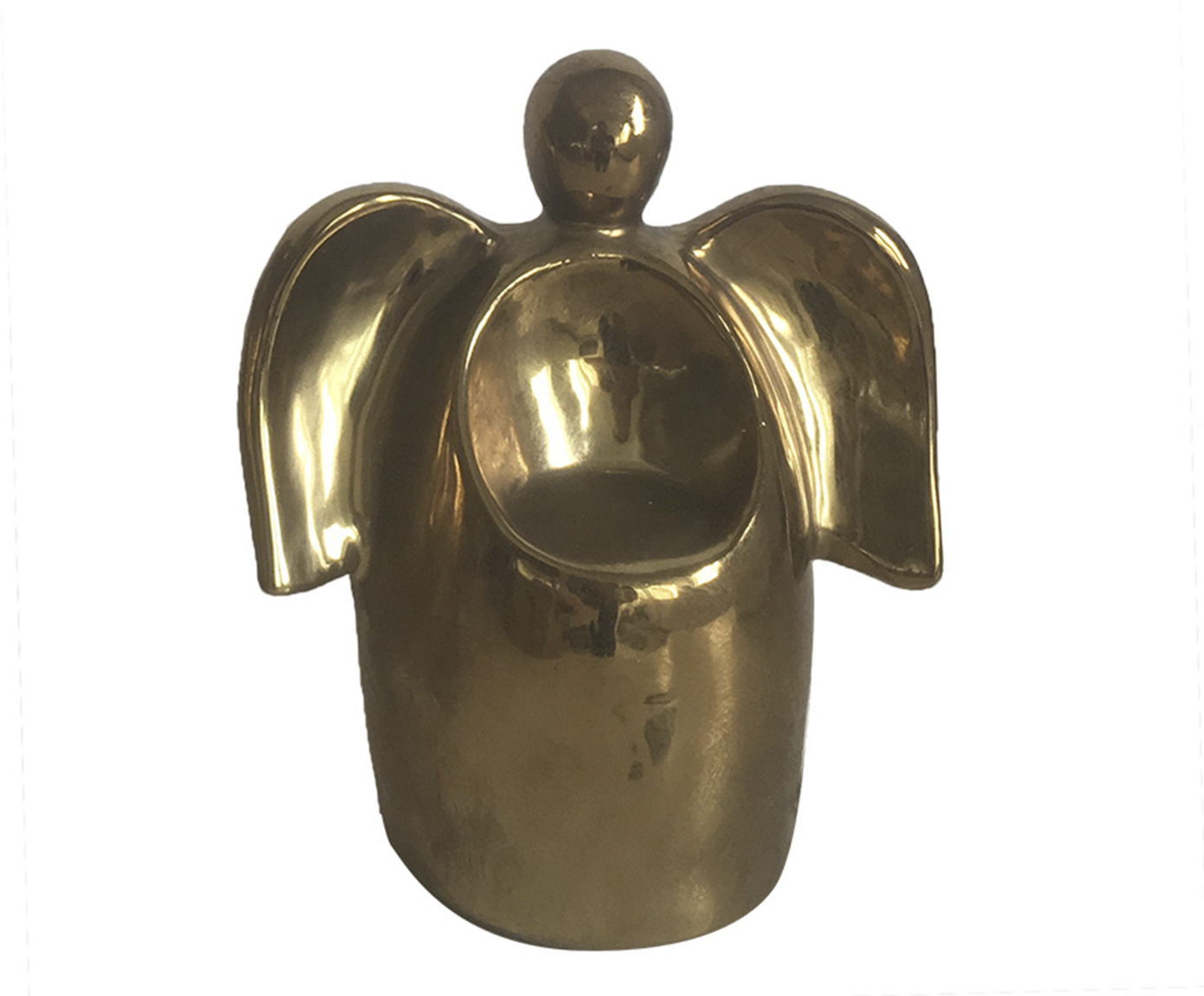 Adorno Decorativo de Anjo Ang&eacute;lique Dourado Pequeno image number 0