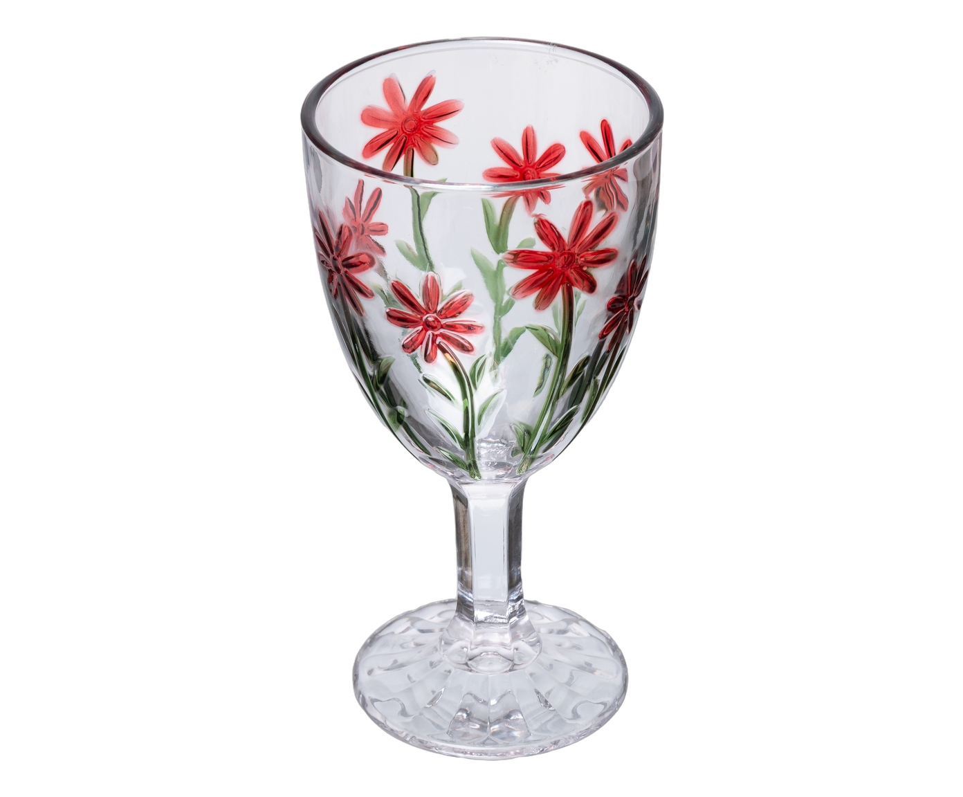 Ta&ccedil;a em Cristal Ecol&oacute;gico Red Flower image number 1