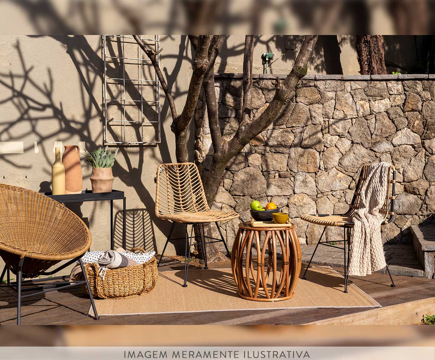 Garden Seat em Couro Dan image number 6