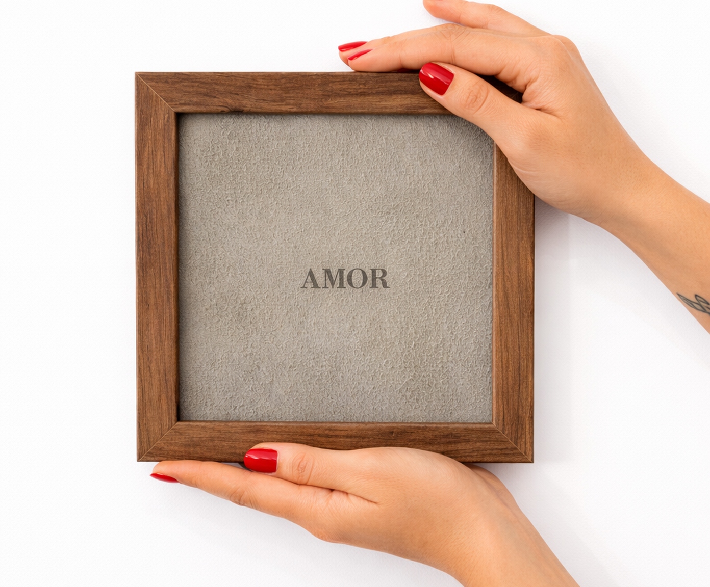 Quadro "Amor" Camur&ccedil;a Off-White - image 1