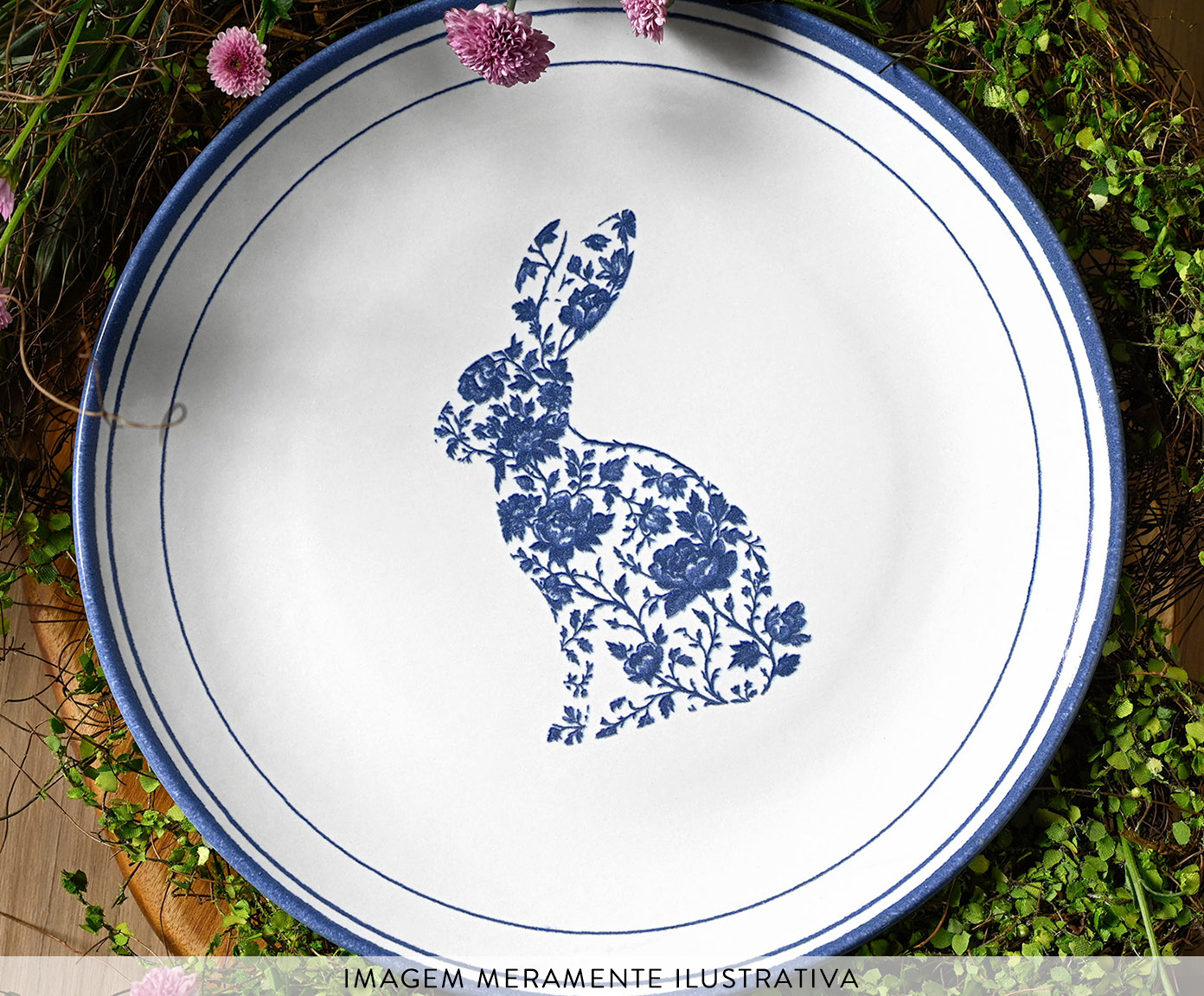 Jogo de Pratos Raso Coup Stoneware Toile image number 1