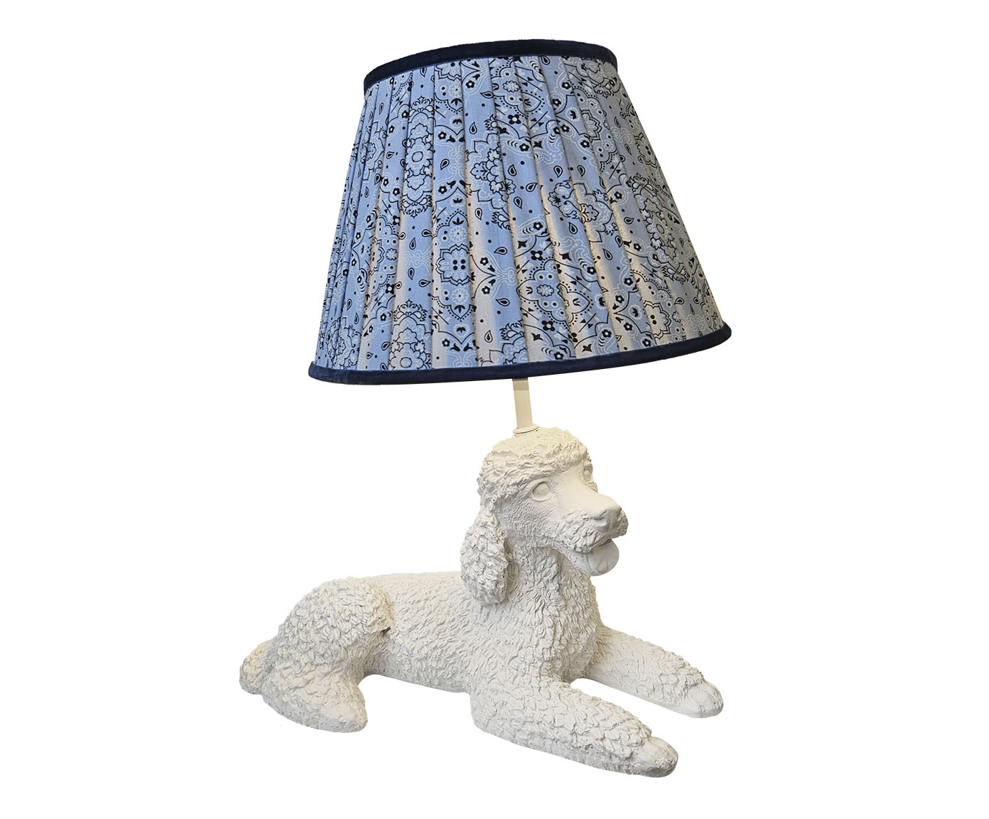 Base Lumin&aacute;ria Cachorro Poodle Carlotinha Branco image number 4