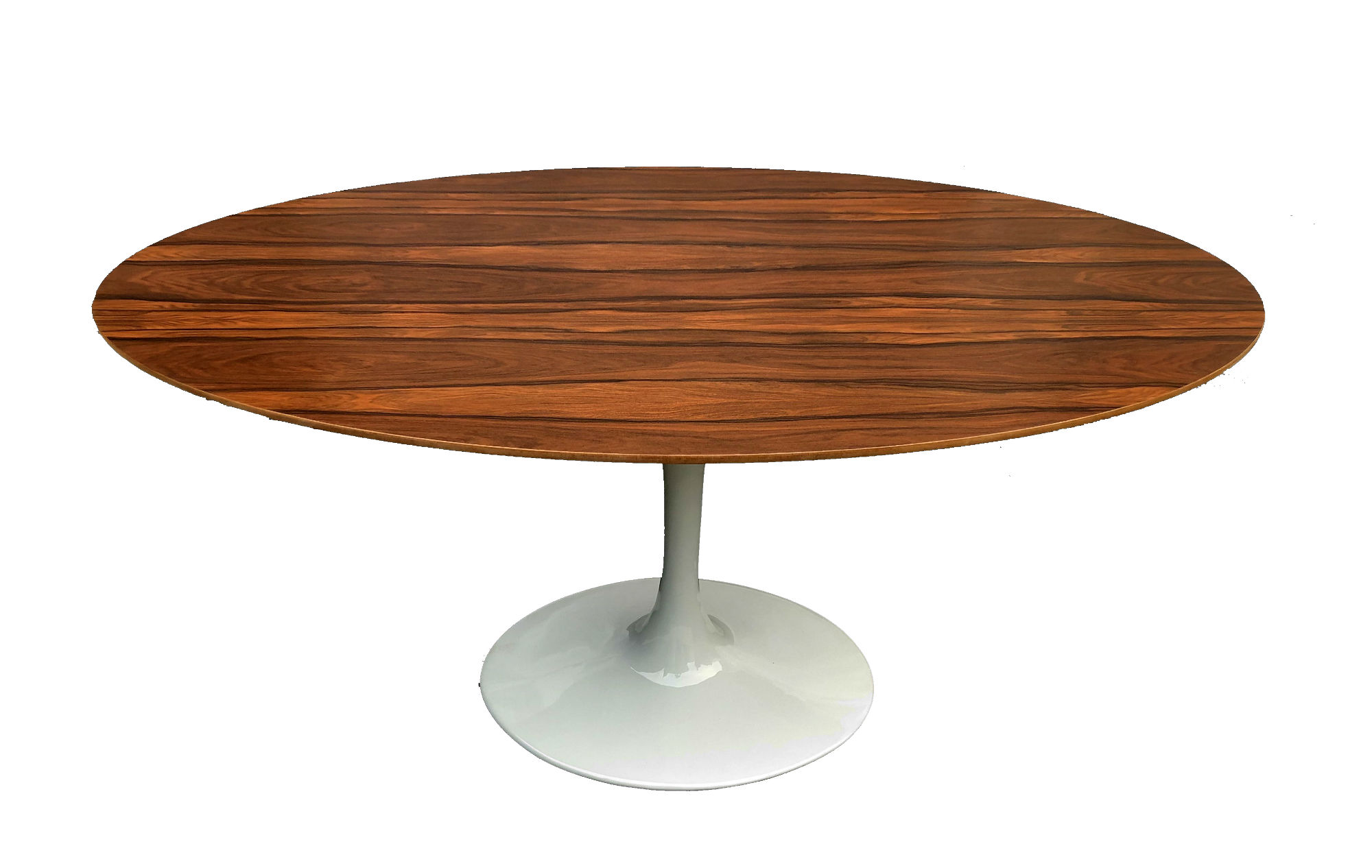 Mesa Saarinen Oval Pau Ferro Base Branca image number 2