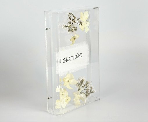 Acr&iacute;lico Decorativo Gratid&atilde;o Branco image number 4