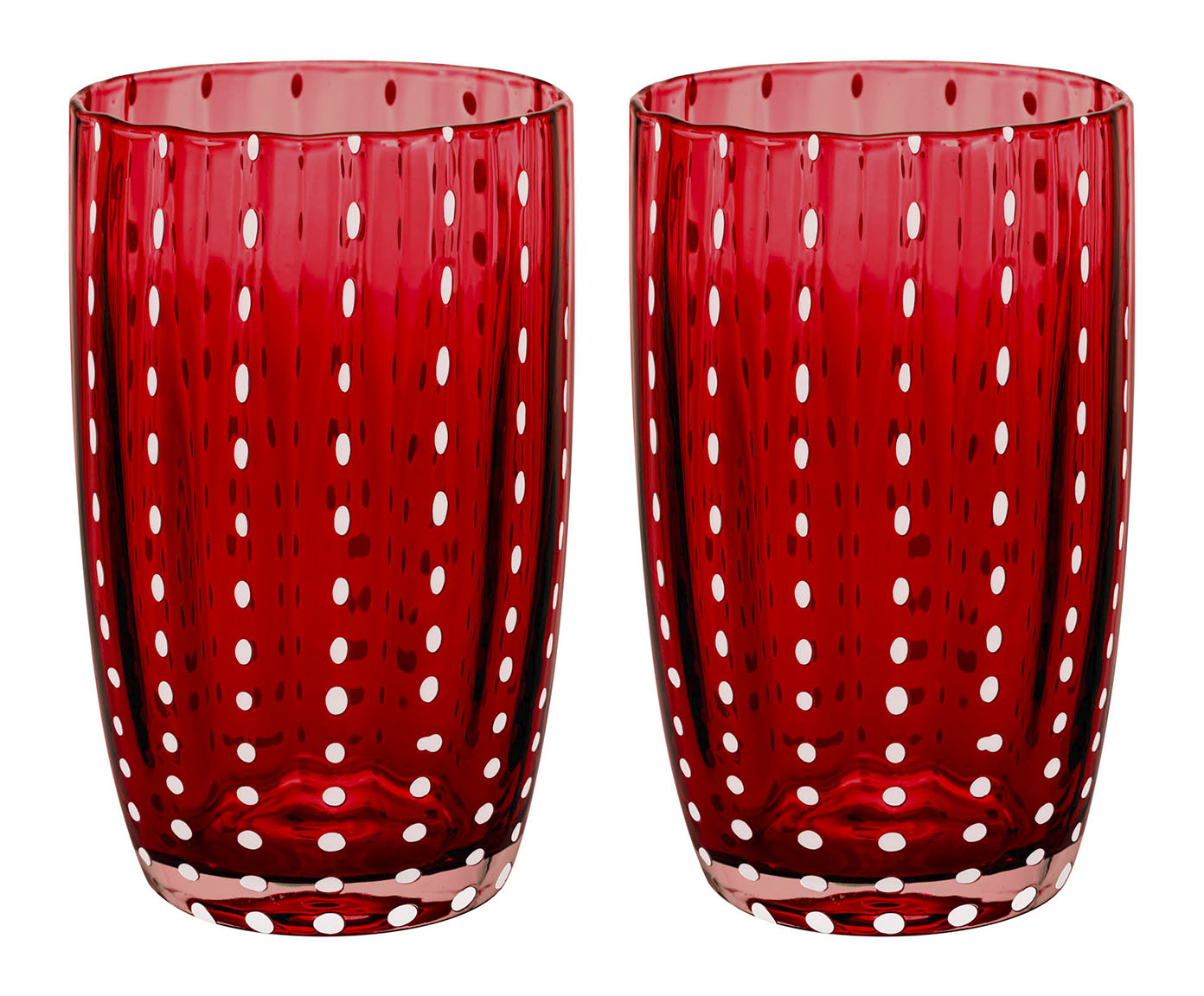 Jogo de Copos Orqu&iacute;dea Vermelho image number 1