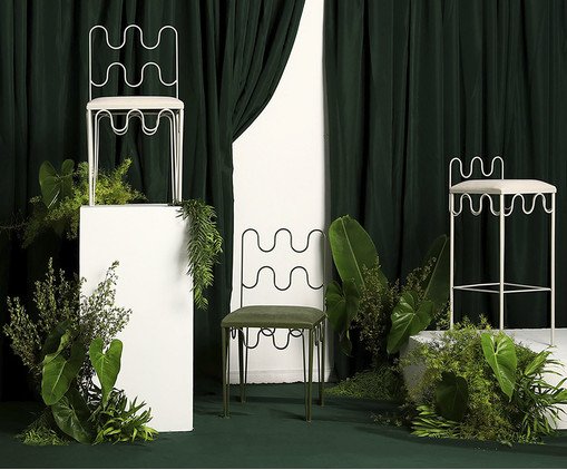 Cadeira Pop Indoor Ondas - Verde Musgo image number 1