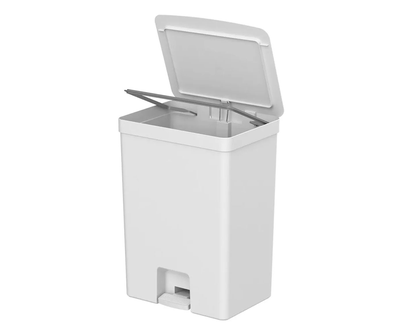 Lixeira de Pedal Trium Iv Branco - 50L image number 0